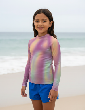 Amaranth Chroma Kids Rash Guard Kids Rash Guard — Dripper