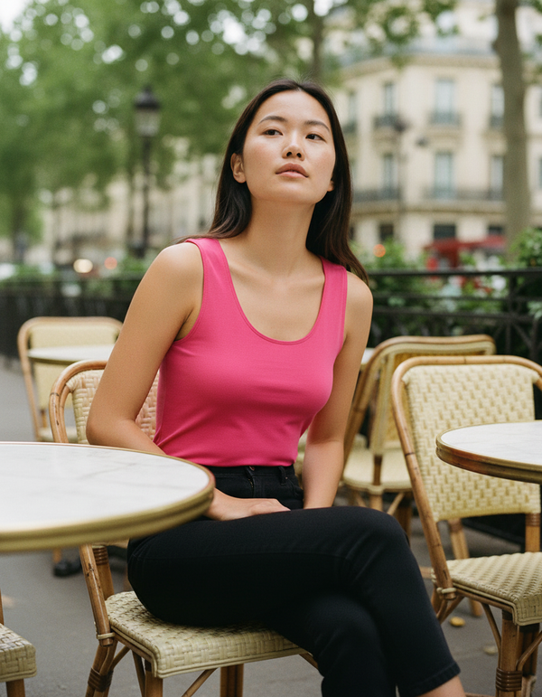 Tank Top in Schiaparelli Pink