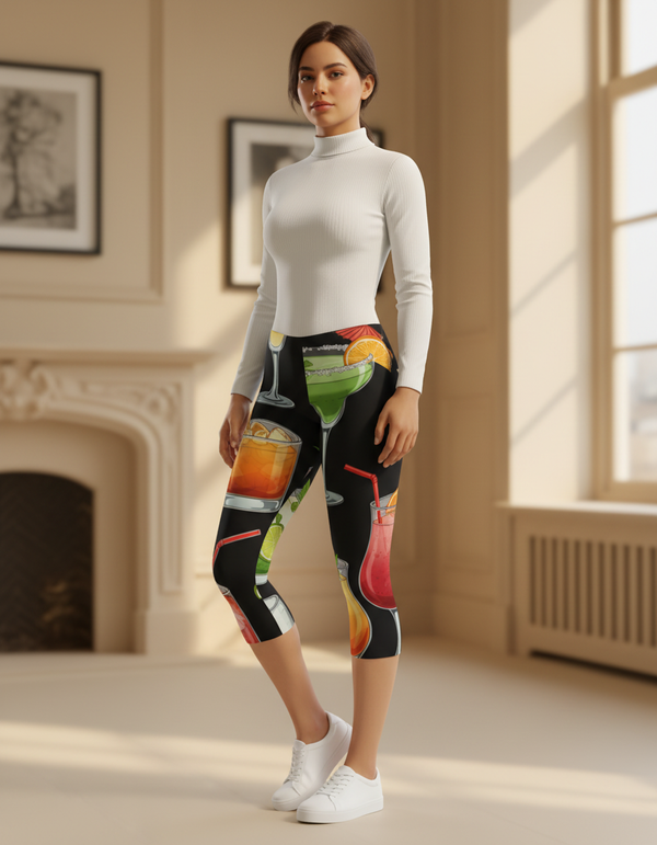 Fizz Capri Leggings Capri Leggings — Dripper