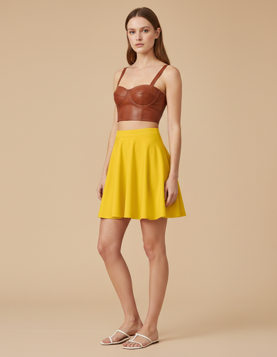 Bauhaus Yellow Skater Skirt skater skirt