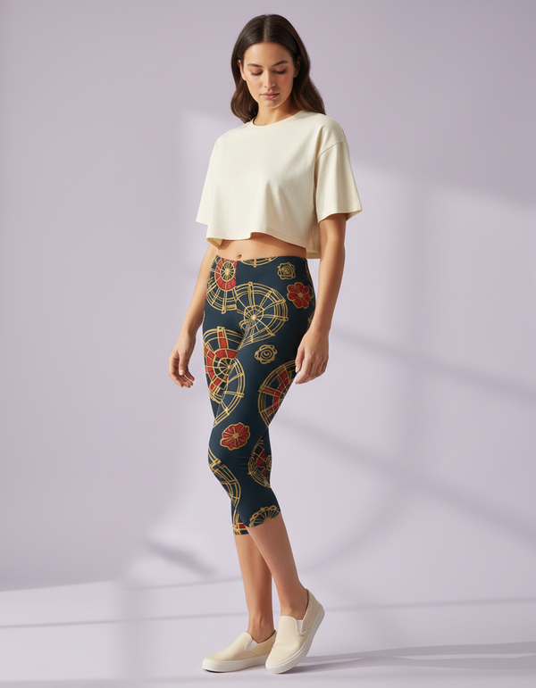 Matsu Capri Leggings Capri Leggings — Dripper
