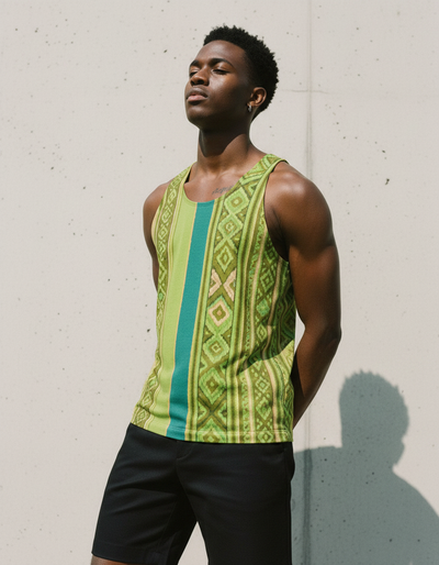 Men's Runway Chartreuse Tierra Tank Top tank top