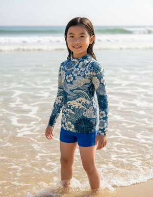 Kids Blue Aura Edo kids rashguards