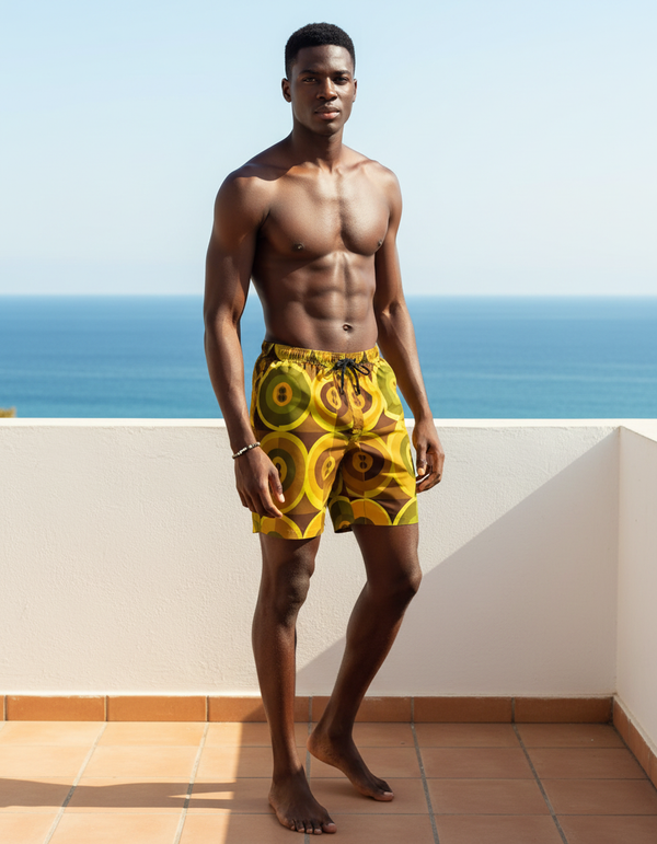 Mid-century Collection men's swim trunks