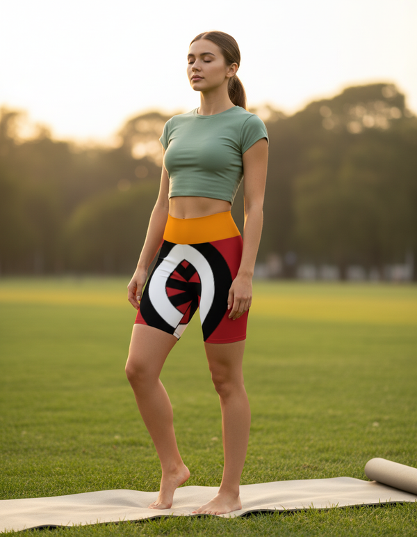 Torajan Collection yoga shorts