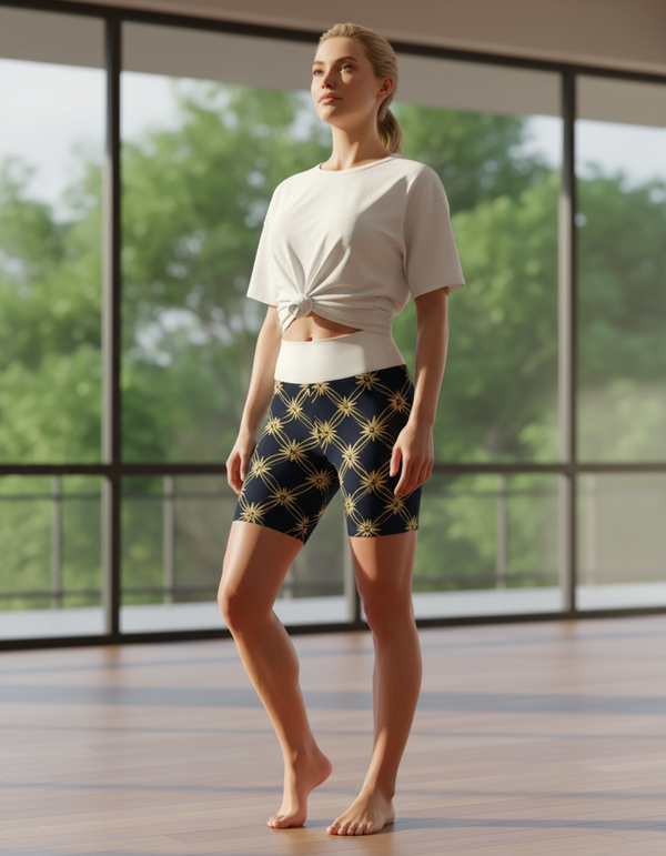 Kasuri yoga shorts