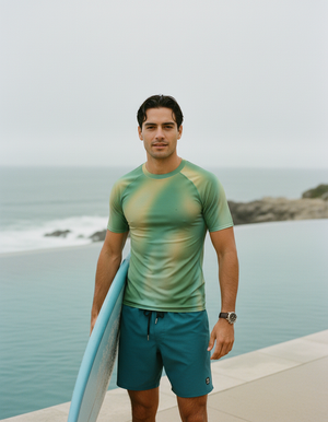 Runway Emerald Chroma Rash Guard bikini — Dripper