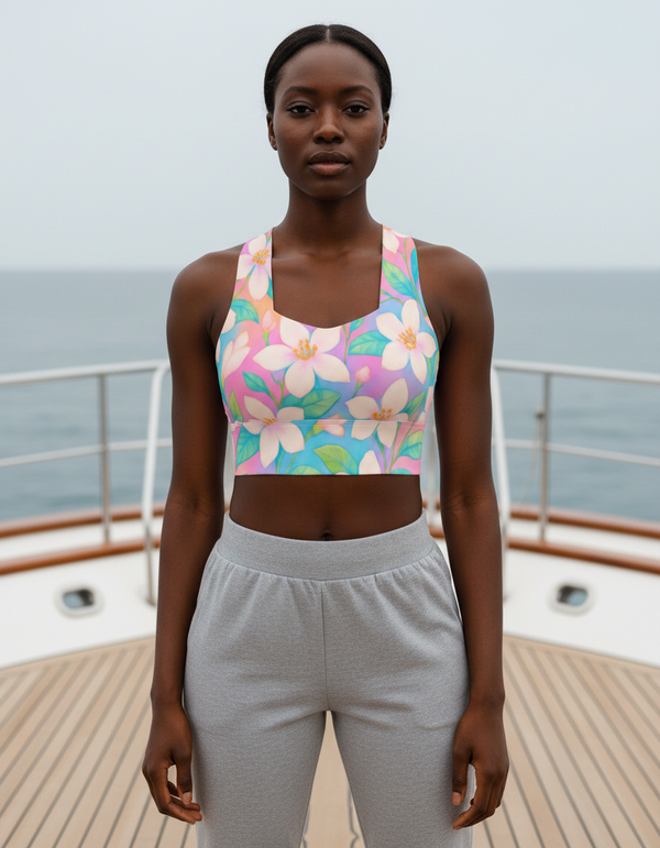 Zen Tide Serene Longline Sports Bra