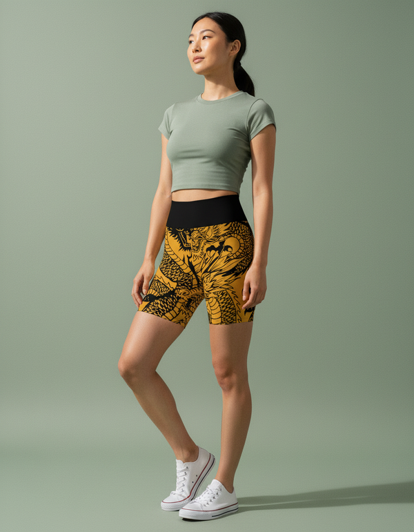 Dragon's Lair yoga shorts