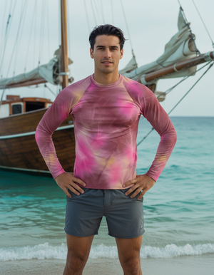 Amaranth Frost Rash Guard Men's Rashguard — Dripper