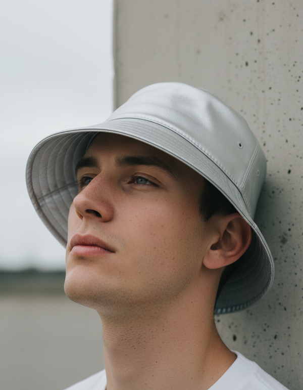 Bucket Hat in Silver