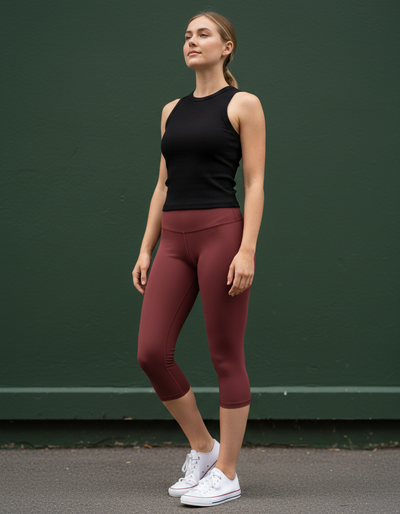 Cordovan Capri Leggings capri leggings