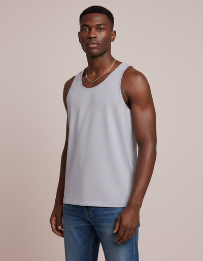 Men's Lavender Gray Tank Top tank top