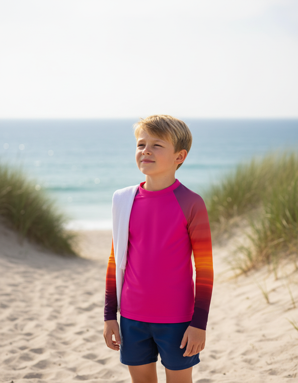 Kids Sunset Rash Guard