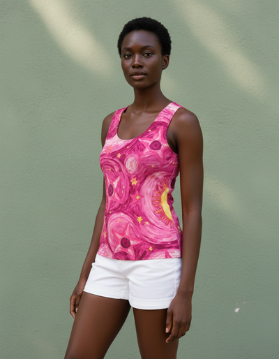Women's Hot Pink Nocturne Tank Top tank top