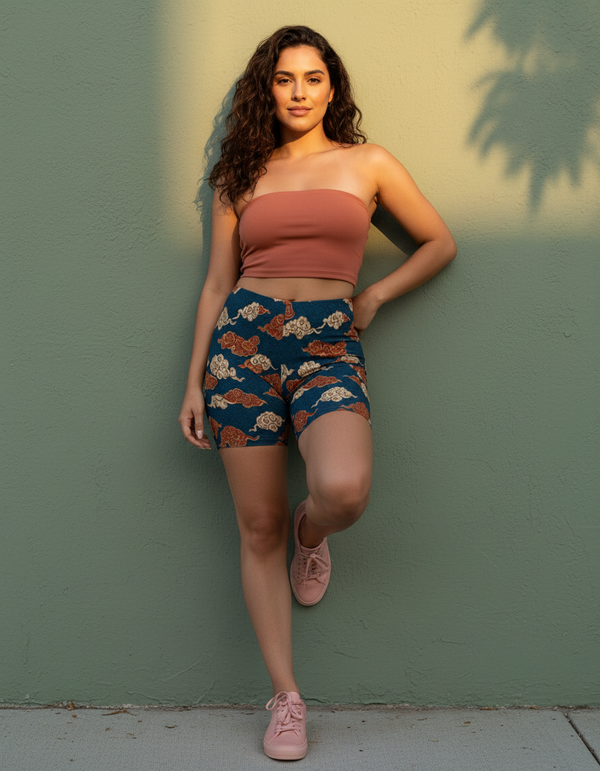 Women's Short Shorts in Cumulus