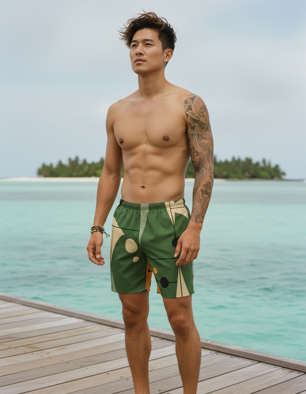 Men's Mid-Century Modern Swim Trunks