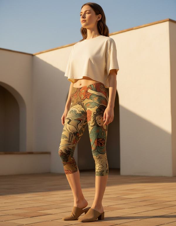 Kintsugi Capri Leggings bikini — Dripper