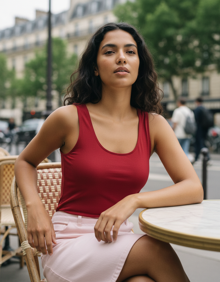 Bauhaus Red Tank Top Women's Tank Top — Dripper