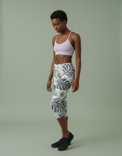 Blue Aura Hula Capri Leggings capri leggings