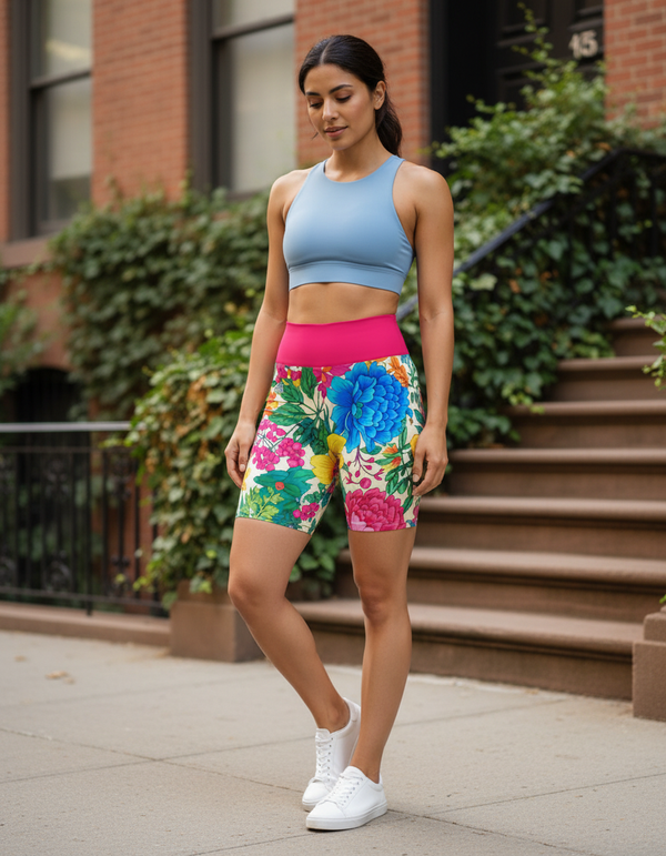 Yoga Shorts in Verdant