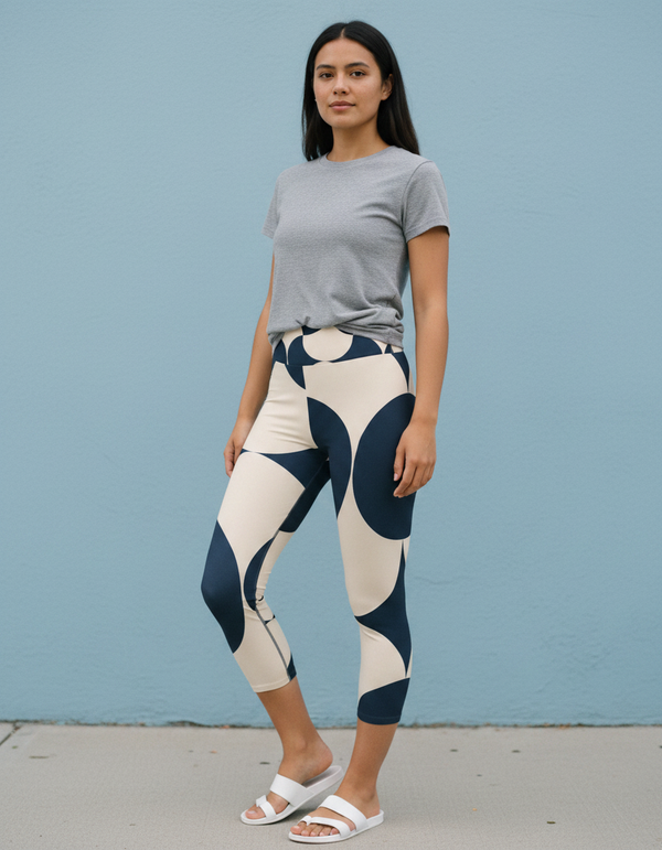 Bicolor Collection capri yoga leggings