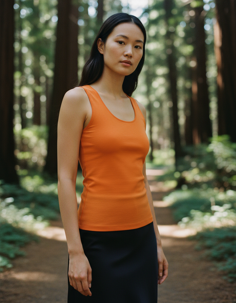 Neon Orange Tank Top Women's Tank Top — Dripper