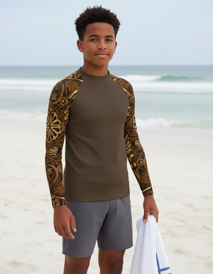 Aroha Rash Guard Youth Rash Guard — Dripper
