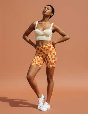 Women's Mosaic Tile Short Shorts