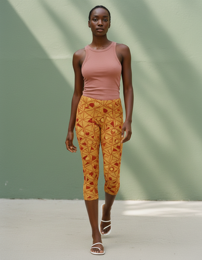 Amber Haze Tsubaki Capri Leggings capri leggings