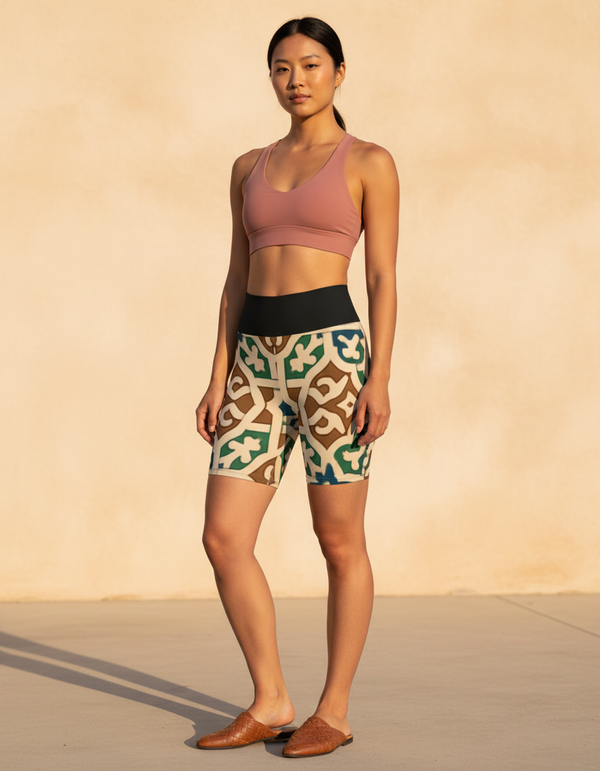 Mosaic Yoga Shorts bikini — Dripper