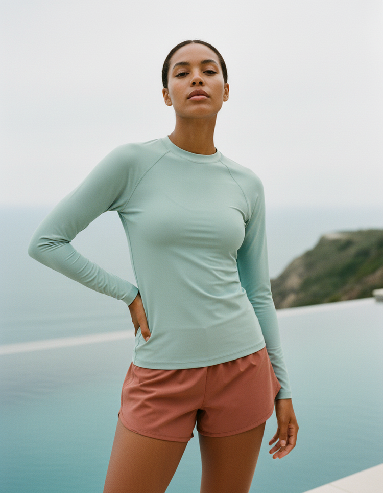 Duck Egg Rash Guard Women's Rashguard — Dripper