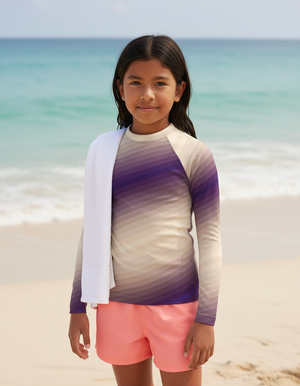 Kids Angora Ripple kids rashguards