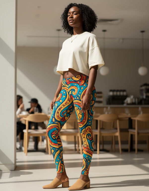 Kaleidoscope Leggings Women's Leggings — Dripper