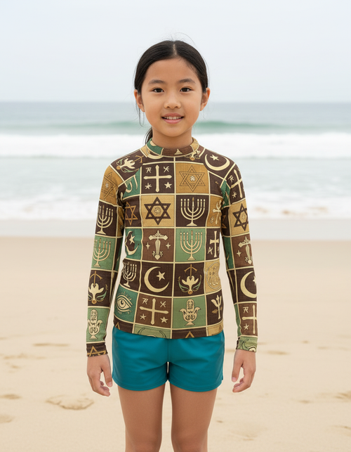 Kids Coffee Bean Unity kids rashguards