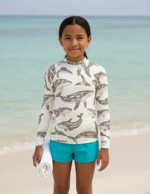Youth White Onyx Breeze youth rashguards