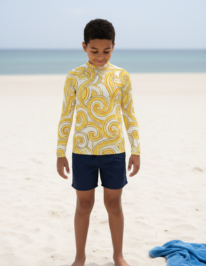 Youth Lemon Yellow Spectrum youth rashguards
