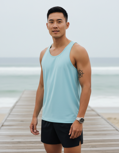 Men's Arctic Blue Tank Top tank top