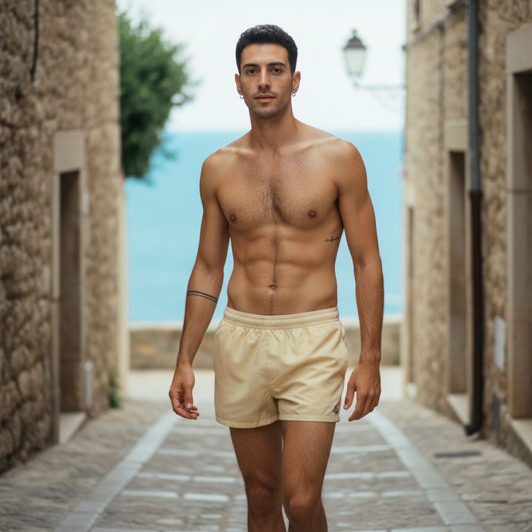 Wheat Men's Swim Trunks Men's Swim Trunks — Dripper