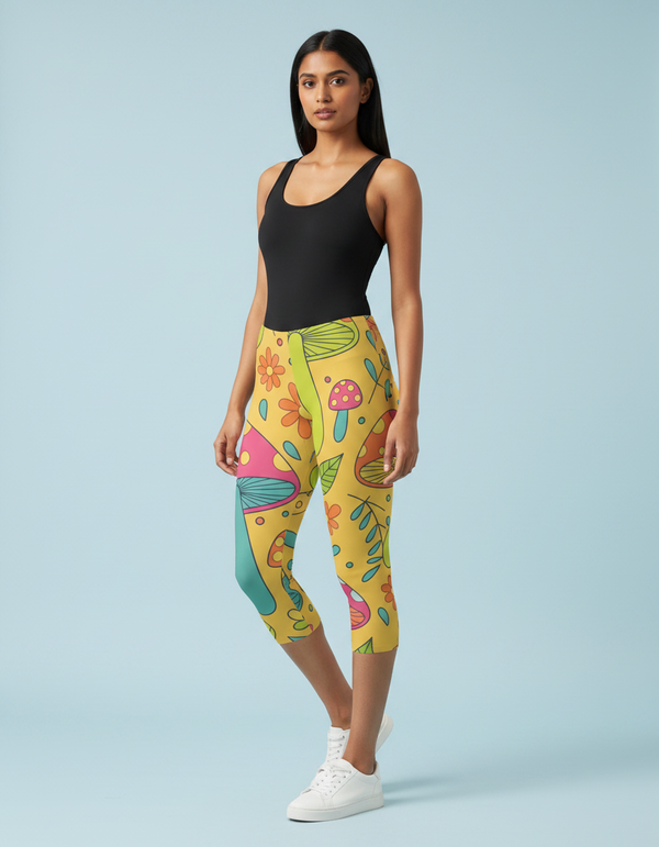Fungi Capri Leggings bikini — Dripper