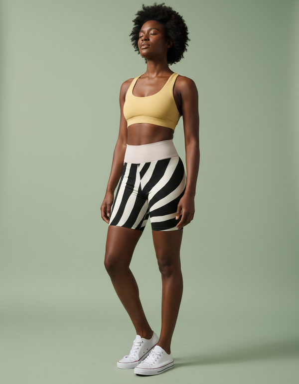 Stripes Yoga Shorts bikini — Dripper