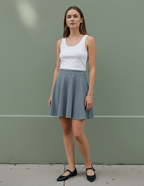 Skater Skirt in Slate