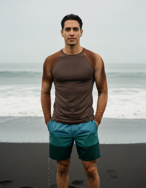 Men's Coffee Bean Chroma men's short-sleeve rashguards