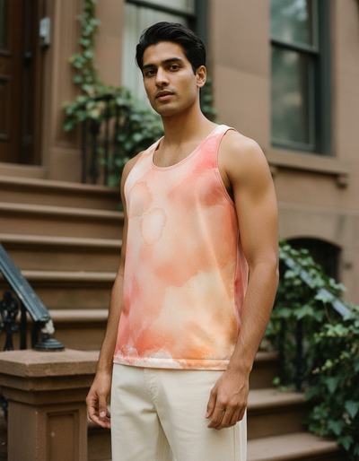 Men's Coral Mosaic Tank Top tank top