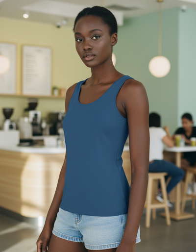 Women's Harbor Blue Tank Top tank top