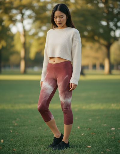 Tea Rose Kumo Capri Leggings capri leggings