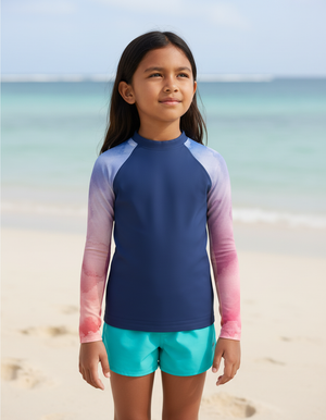 Rhodonite Mosaic Kids Rash Guard Kids Rash Guard — Dripper