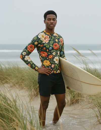 Men's Tea Rose Elysium rash guard