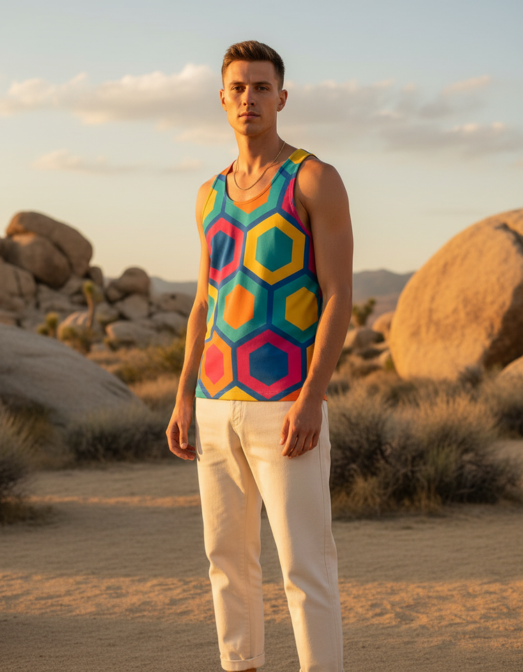 Men's Sakura men's tank tops