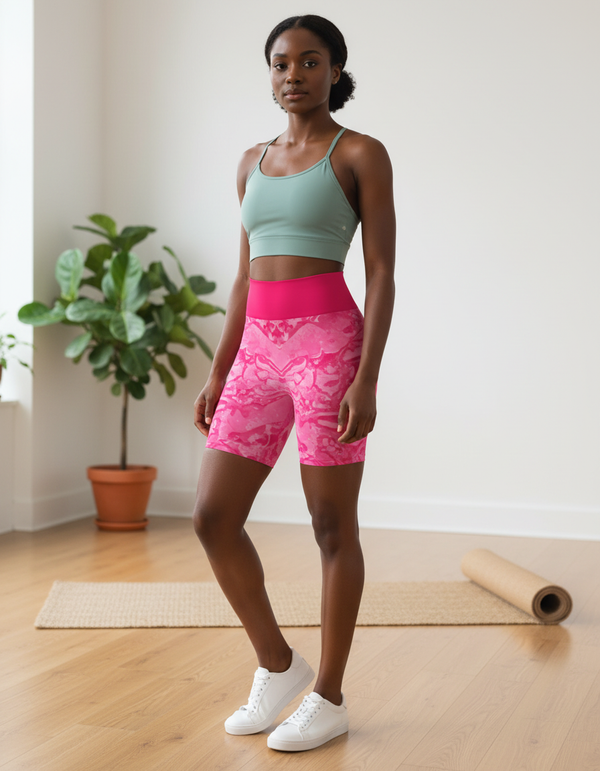 Yoga Shorts in Burst